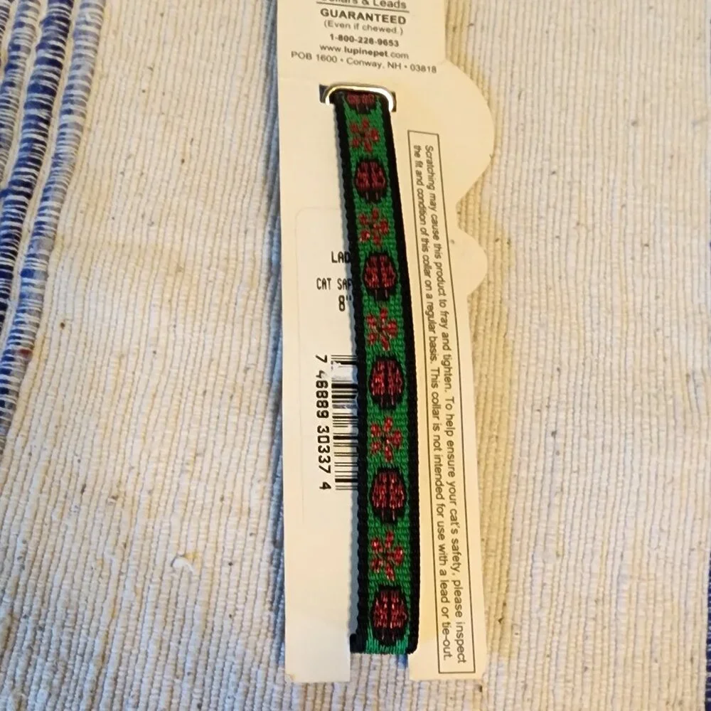 Lupine Ladybugs Cat Safety Collar